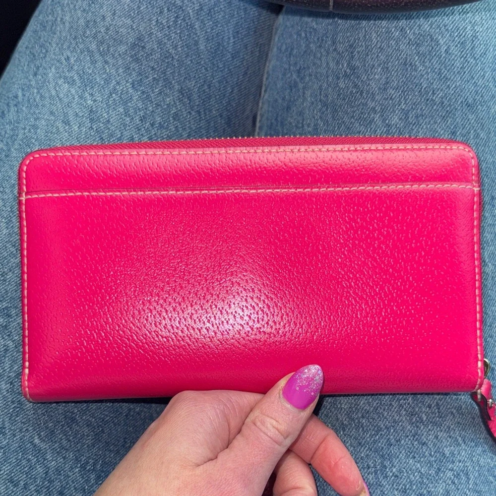 Kate Spade Hot Pink Leather Wallet